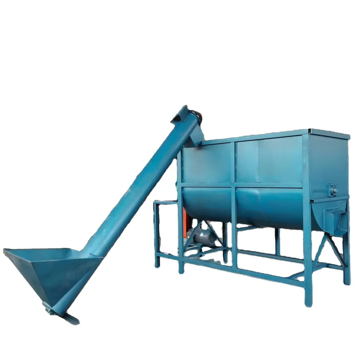 

Fertilizer substrate mixing machine coco peat compost mixer machine ribbon potting soil mixer batch mushroom substrate mixer