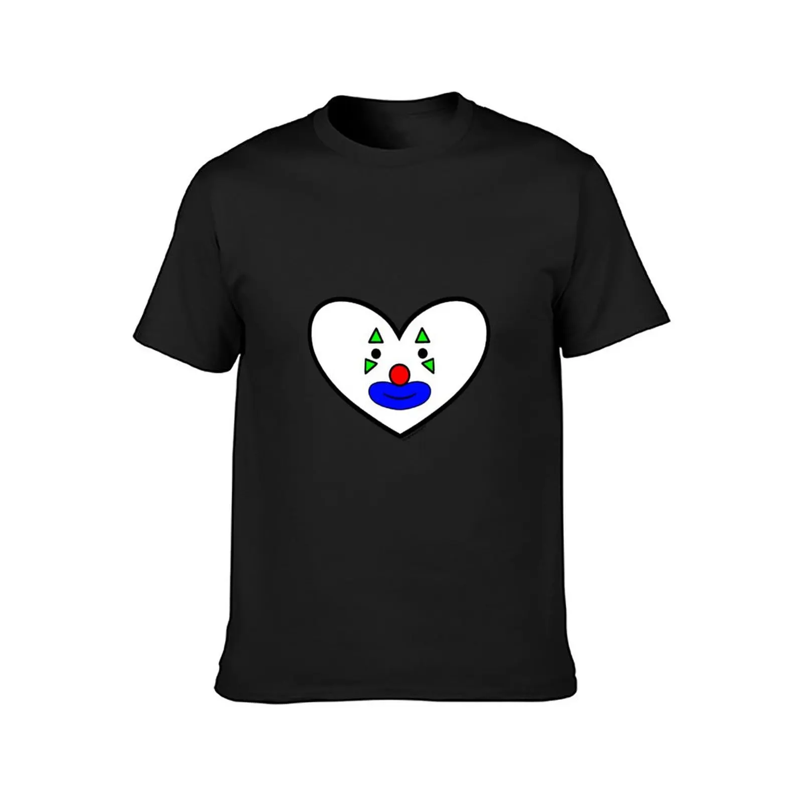 Clown Heart T-Shirt anime clothes for a boy cute clothes summer clothes Short sleeve tee men