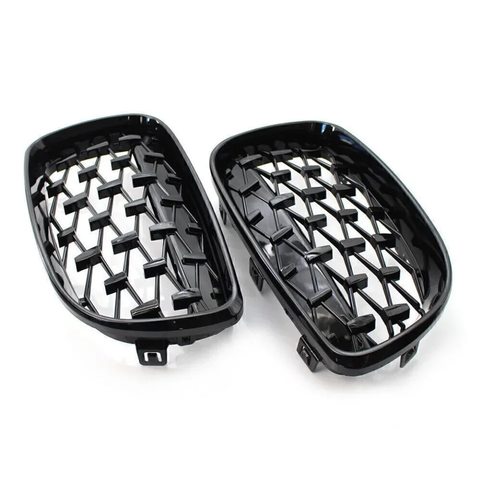 Für bmw e81 e87 e82 e88 128i 130i 135i Auto Front stoßstange Nieren gitter Renn gitter Gitter glänzend schwarz Doppel latten Grill 07-11 – Detail 9