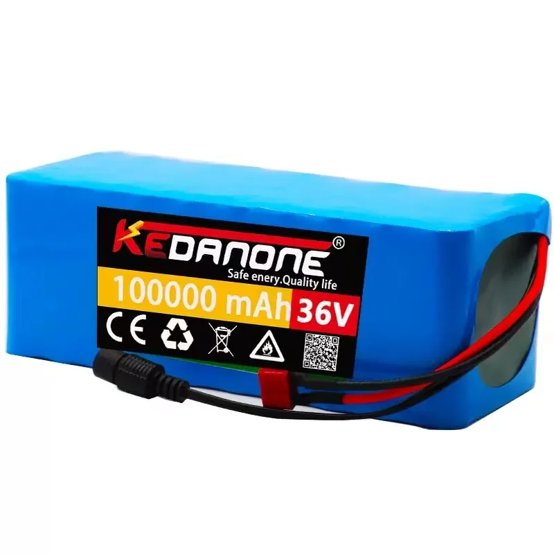 2026 NEU 36V 100Ah Lithium-Ionen-Akku 10S 4P 18650 Zellen Smart BMS Wiederaufladbarer Akku für Elektroroller, lange Lieferzeit