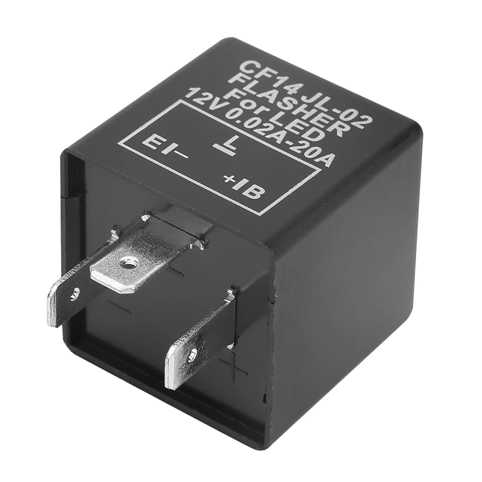Flasher Relay CF14 JL-02 3-Pin LED Flasher Flash Relay for Turn Signal Light Hyper Flash Fix 12V LED Flasher Relay LED Relay