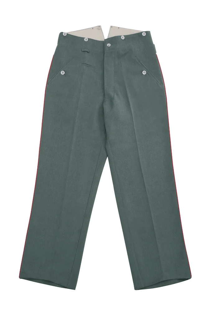 GU1B-008 WWI German Empire M1907 Field Grey Gabardine Trousers