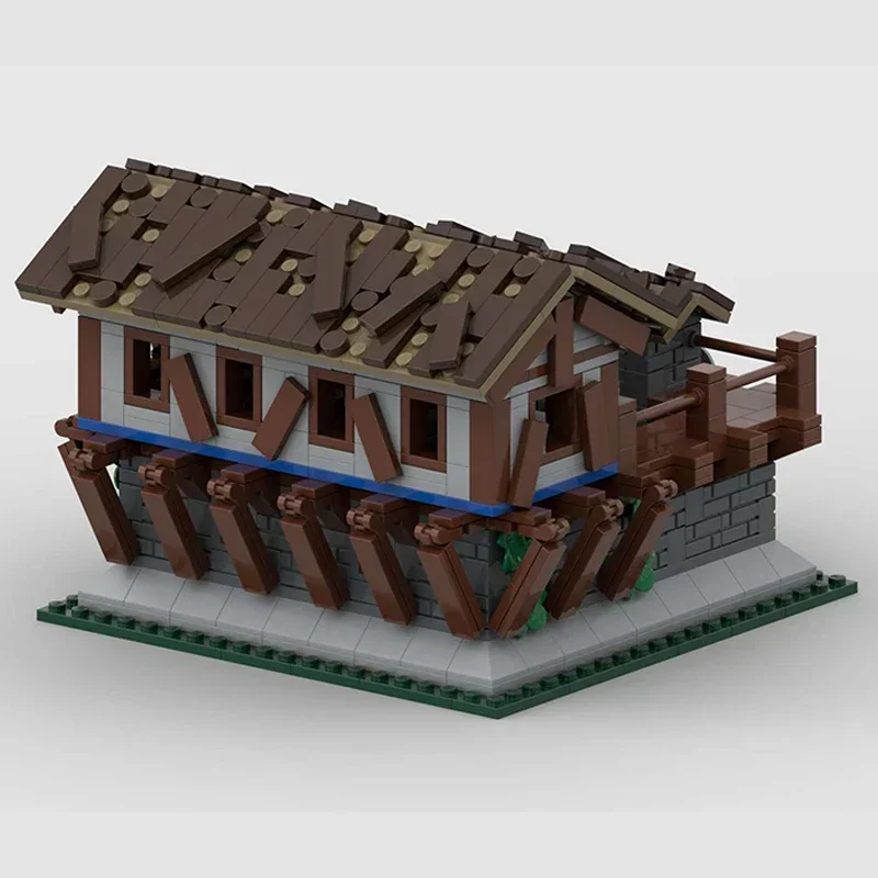 Bloques de construcción Moc modelo Medieval Empire Barracks ladrillos técnicos DIY montaje juguetes de construcción para niños regalos de vacaciones