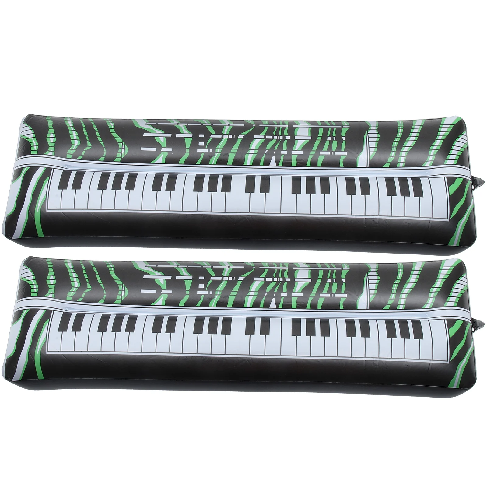 2 Pcs Inflatable Electronic Keyboard Musical Instrument Keyboards Instruments Organ Props Party Supplies Pvc Inflation