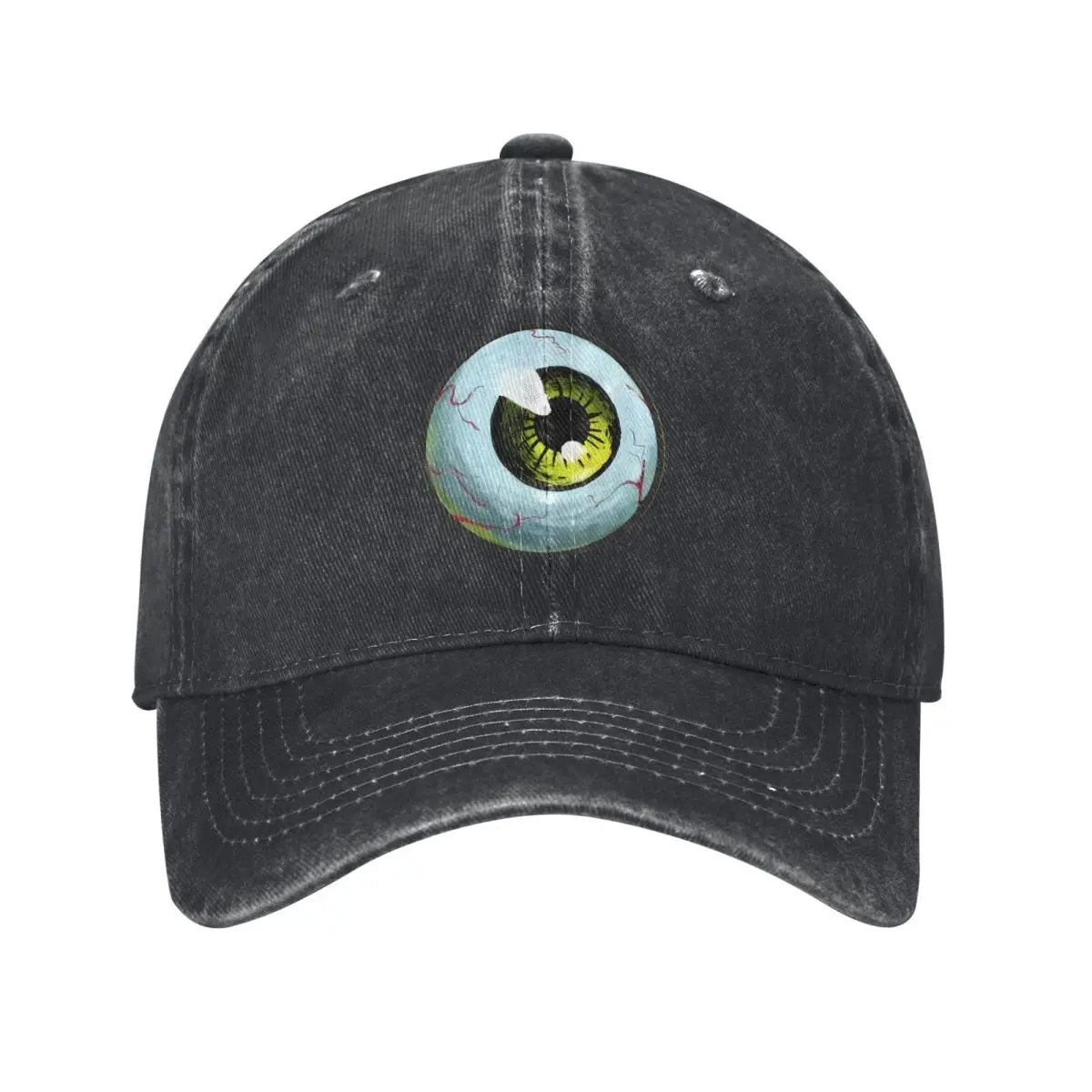 

Graphic Eyeball Horror Design demin Trucker Hat Lightweight Men's Caps Baseball Cap For Men