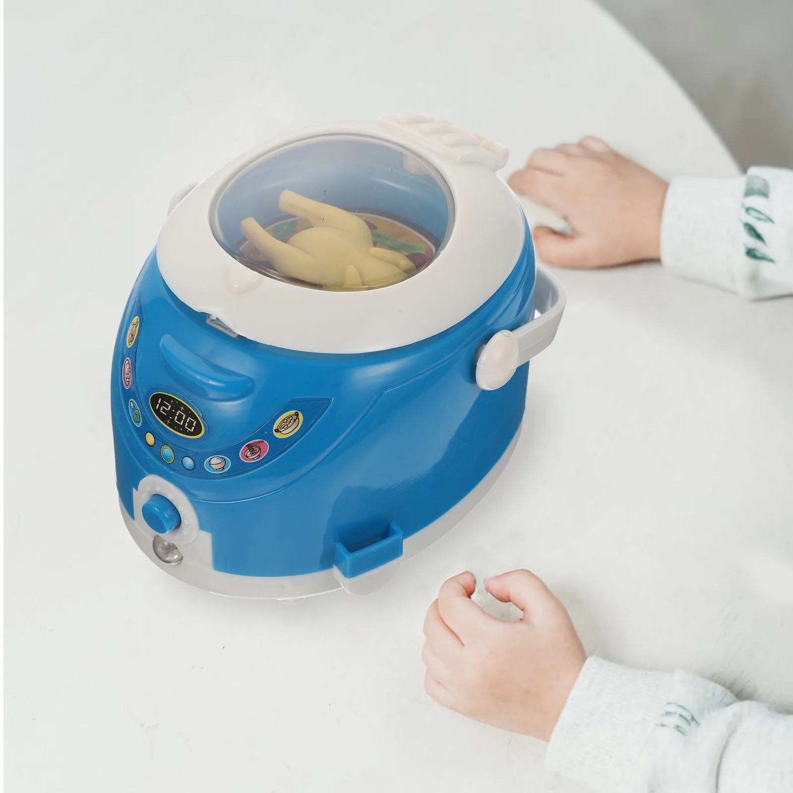 Simulated Rice Cooker Kids Toy Kitchen Utensils Practical Mini Furniture Plastic Creative Children Plaything