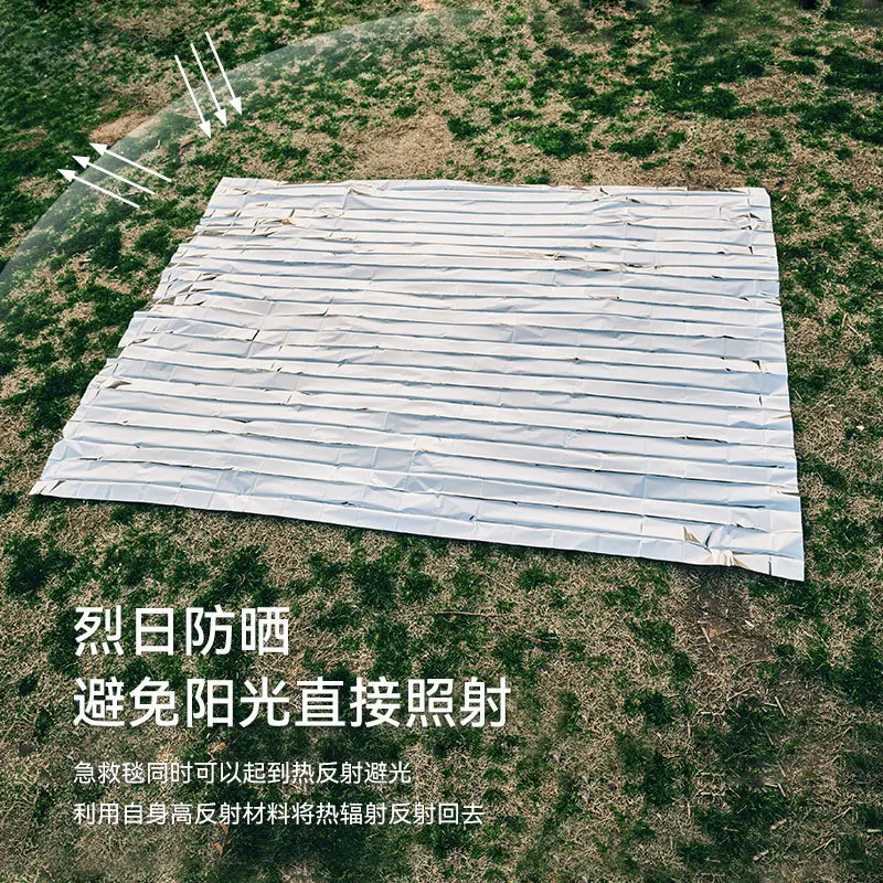 Picnic Mat Outdoor Emergency Blanket Portable Outdoor Survival Cold Insulation Blanket Reflective Emergency Blanket