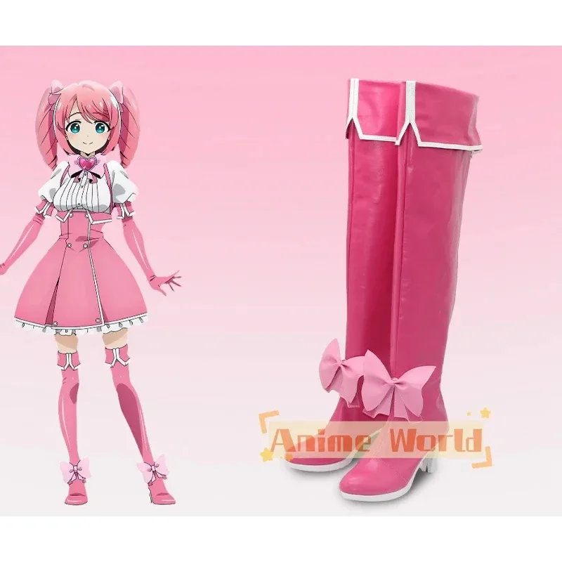 나는 마법 소녀를 칭찬합니다 마법 소녀 Hanabishi Haruka Magia Magenta 코스프레 신발