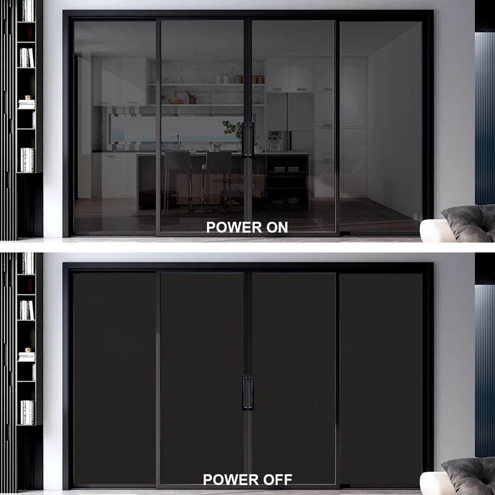 Black PDLC Smart Film Smart Window Film Car/home/office Adhesive Smart Electrical Remote Control Glass Film Private Protection