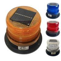 Solar Warning Light LED Automatic Sensor Magnetic Police Strobe Emergency Annunciation Lamp Truck Car Vehicles Caution Beacon