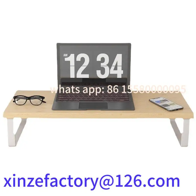 Customizable Elevated Display Stand Base Office Desktop Storage Organizer Ra Wood Material Cuter