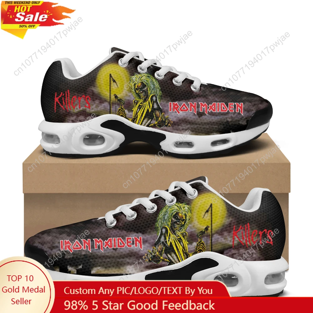 

I-Iron M-Maidens Rock Band Air Cushion Sneakers Mens Womens Sports Shoes Lightweight Hiking Mountain Climbing Custom Shoess