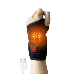 Wrist Brace Electric Heating USB Rechargeable Breathable Support Pad Carpal Tunnel Arthritis Tendonitis Hand Wristband Protector