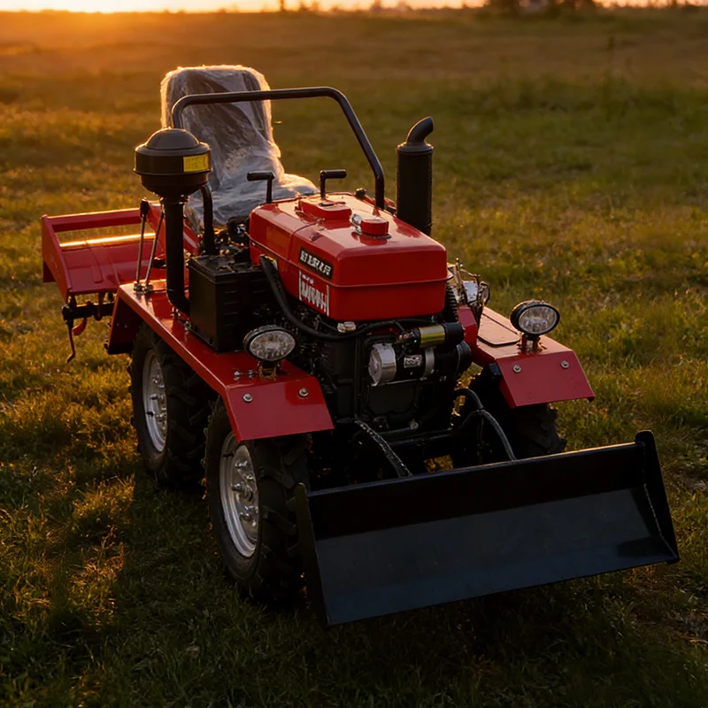 

Customized Professional Grade Multifunctional Four Wheel Rotary Tiller, Wheel Type Micro Tiller & Agricultural Plowing Machine