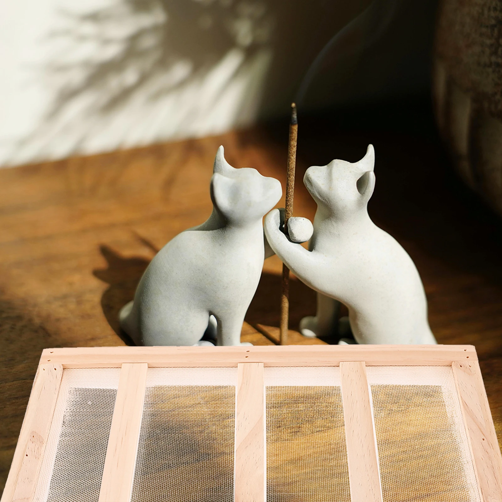 

Line Incense Maker Mesh Drying Net Wooden Press Mold Incense Coil Drying Tray Essential Tool Making Tools Stackable Mesh