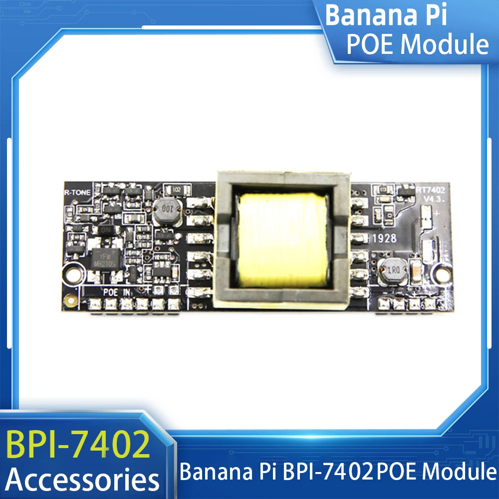 Banana PI BPI-7402 POE module, applies to BPI R64 Board Accessories