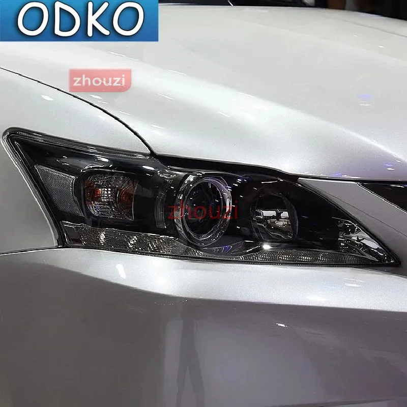 Smoked Black TPU Sticker Car Headlight Protective Film For Lexus ES 300h NX CT GS IS LC LS RX LX570 RC UX GX F Sport 2022 view 2