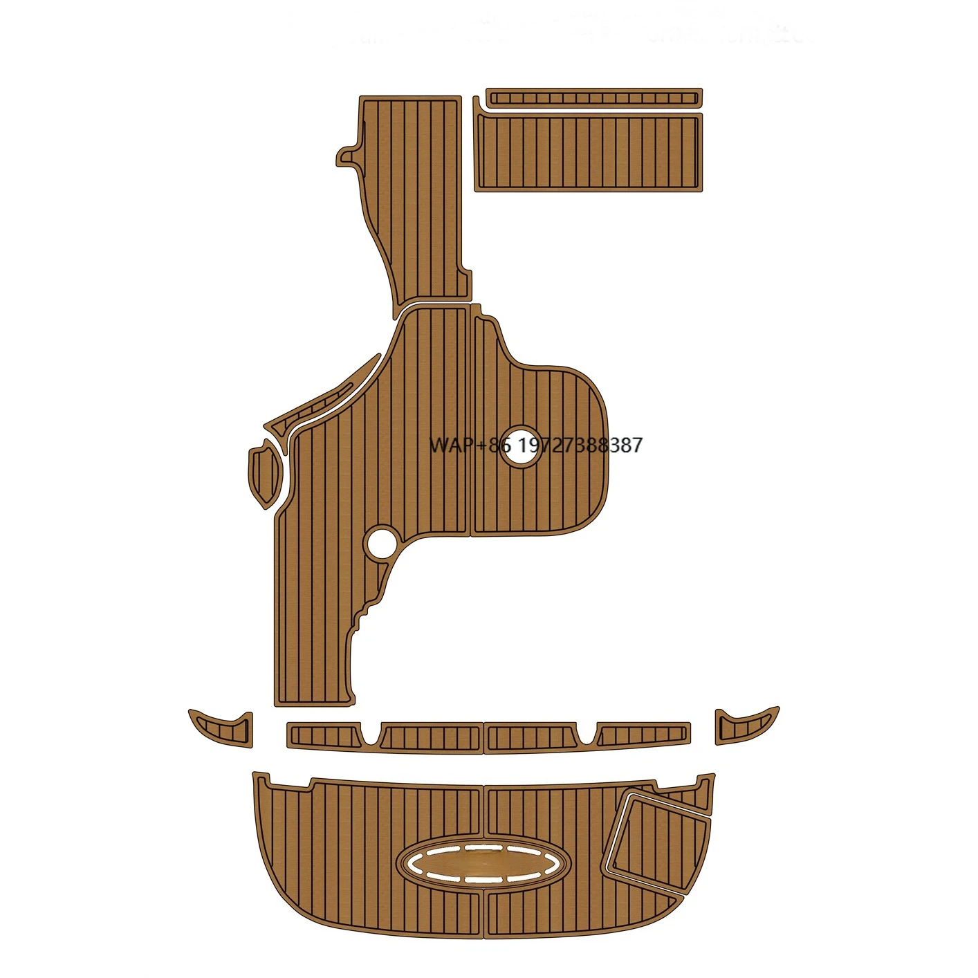 

2006 Sea Ray Sundancer 320, платформа для плавания, кокпита, лодка, пол из искусственного тикового дерева EVA