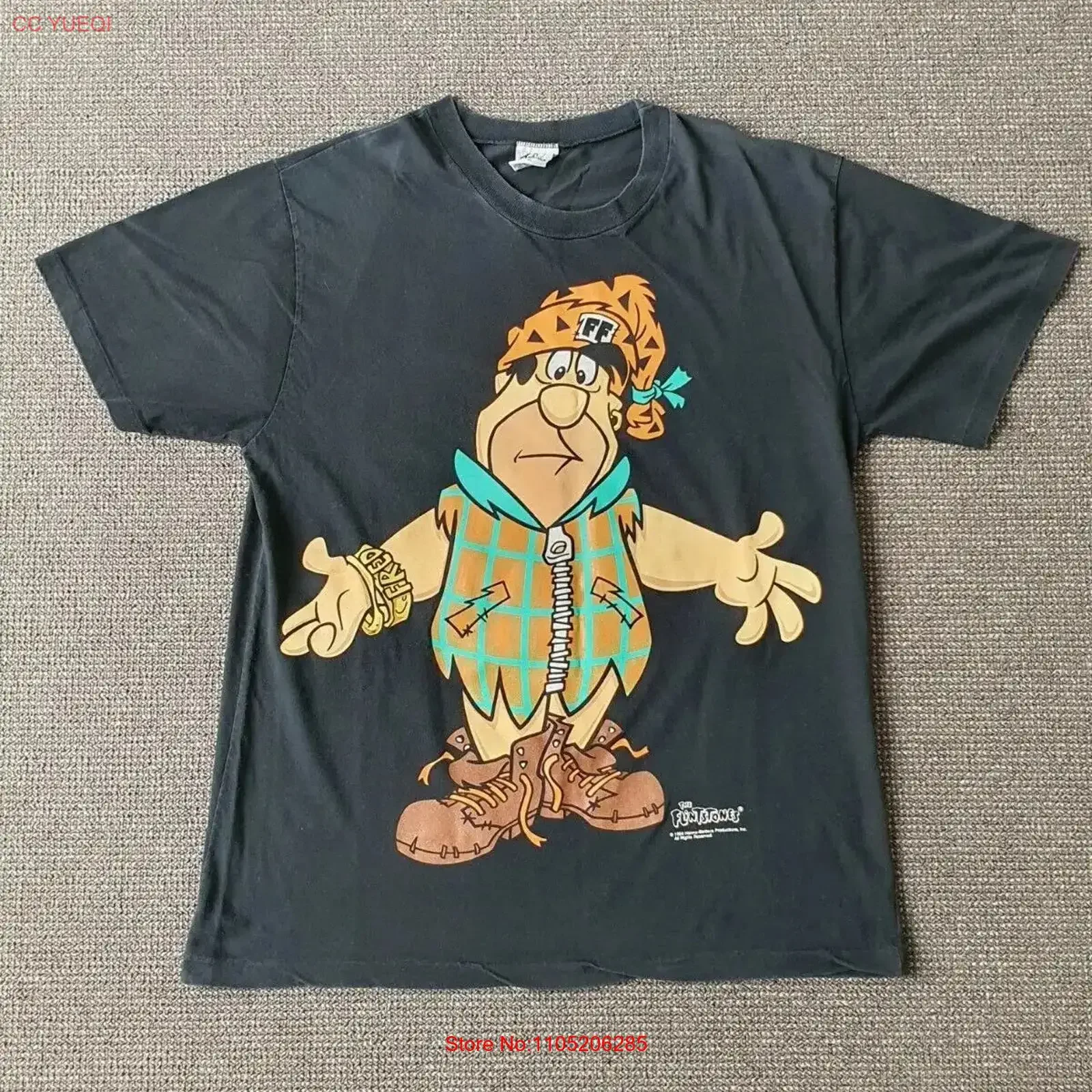 RETRO VINTAGE 1994 AUSTRALIAN FRED FLINTSTONE T SHIRT SIZE XL TOP HEAVY vintage Washed graphic Comfortable streetwear Stylish