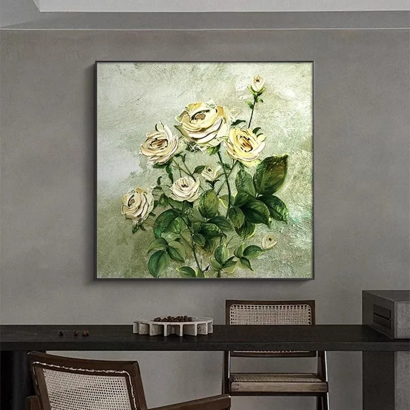 

H-0007 Golden Frame Flower Oil Painting