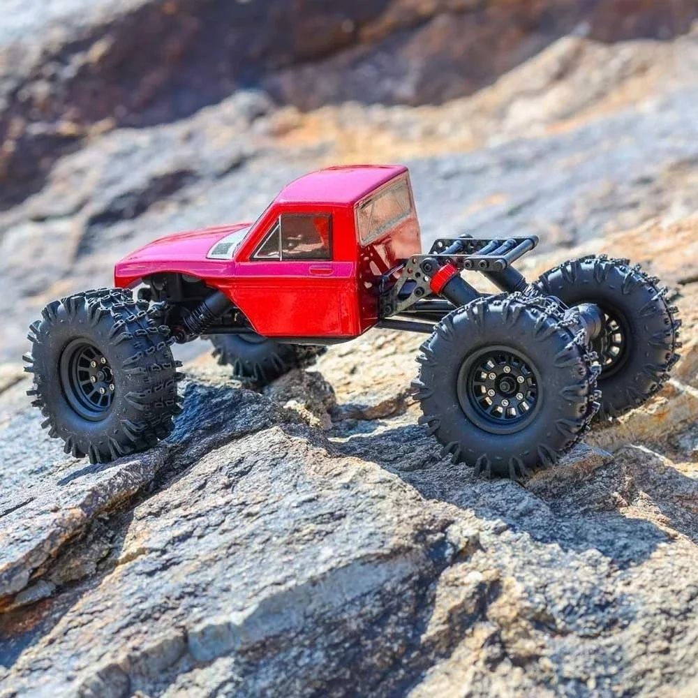 Hot Sales18 APEX, 1/18 Scale Brushless Electric Rock Crawler, Carbon Fiber, 4WD RC Car for Adults with 2.4GHz Radio System (Red)