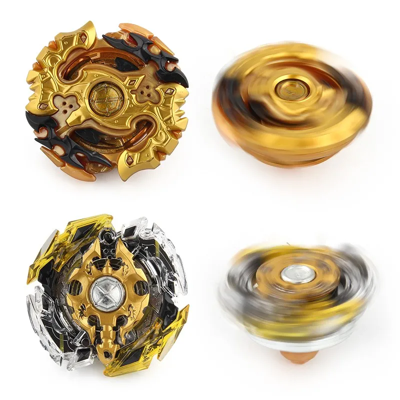 Gold 2 Styles Burst Generation Alloy Battle Detonation Spin Top Toys