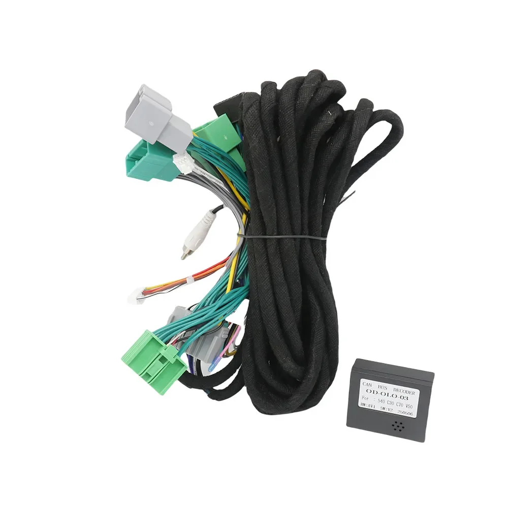 16Pin For Volvo S40 C30 C70 OD-OLO-03 Car Stereo Wire Harness Power Cable Canbus Box Decoder