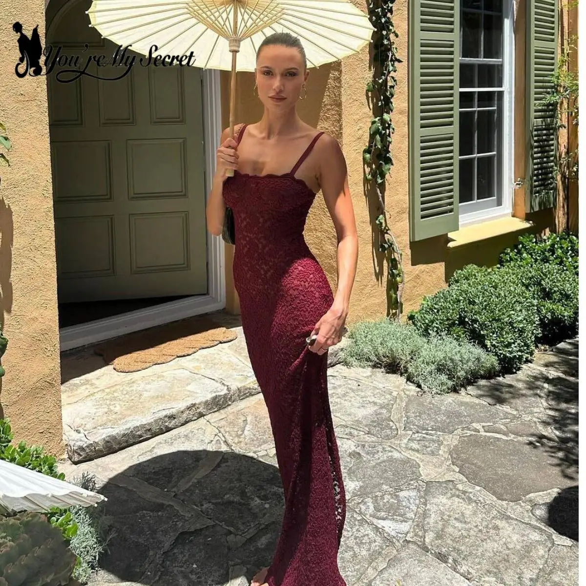 Robe débardeur en dentelle pour femmes, Sexy, amincissante, asymétrique épaule dénudée, sans bretelles, sans manches, robe d'été moulante, coupe cintrée