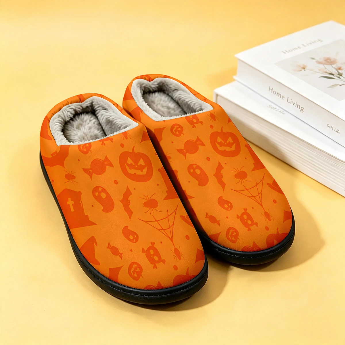 オレンジ ハロウィン グレイブ レディース 冬用 高級コット - Men Shoes Winter のレビューと価格