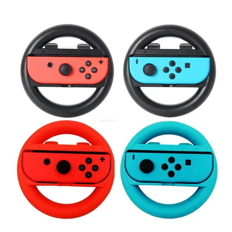 2Pcs Joy-Con Wheel for Nintendo Switch Racing Game Wheel Controller NS Joy-Con Grip Cart Holder