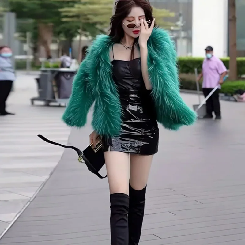 In 2023 The New Ladies Fur Coat Is A Fashionable Casual and Comfortable Short Coat with High-end Luxury Fur in Spring and Winter