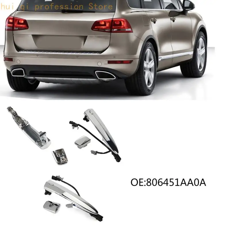 Car Outside Door Handle with Plastic Construction and Mounting Clips H8WE