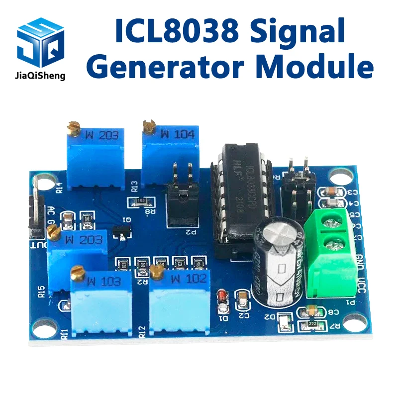 ICL8038 Signal Generator Module Triangular Rectangular Sine Wave Generator Medium Low Frequency 10Hz-450KHz DC 12V 15V