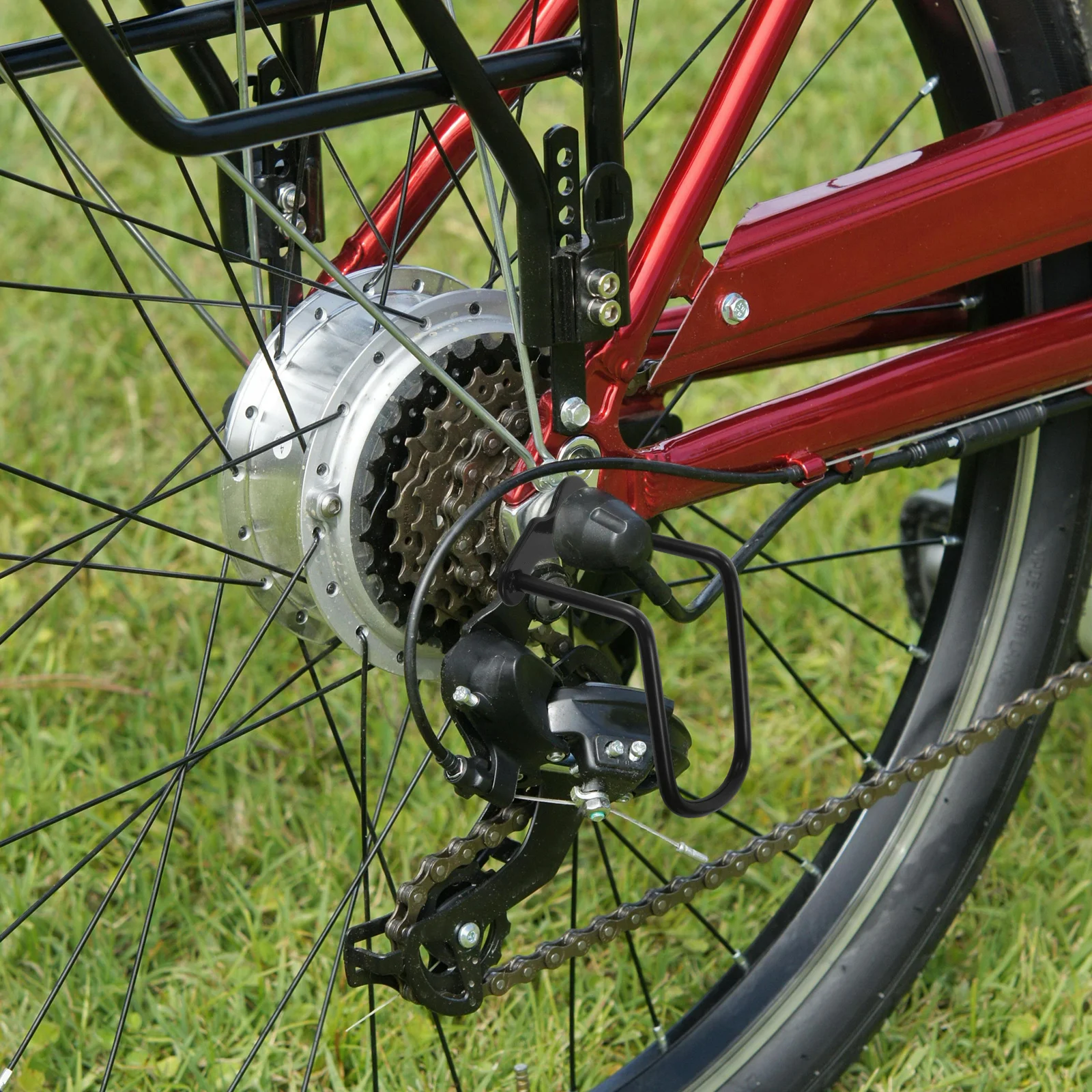 5Pcs Universal Bike Rear Derailleur Protector Rack Guard Mountain Bike Gear Shifter Protection Chain Guard Rear Dial Shield