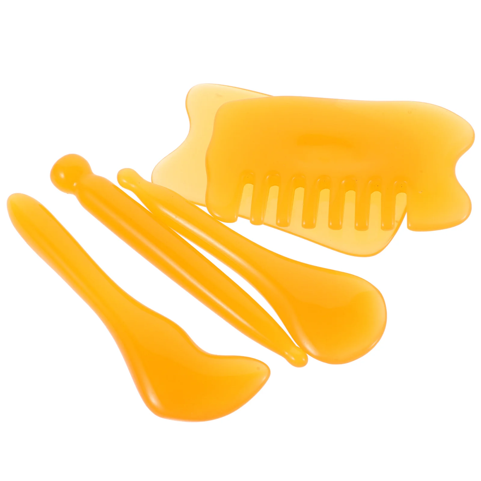 

Resin Gua Sha Kit Facial Massage Tools Beeswax Scraper Face Massager Muscle Scratcher Scalp Skin Care Set