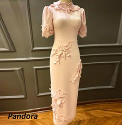 Pandora Mermaid High Neck Prom Dress Ankle Length Evening Summer Elegant Party Dress For Women 2024