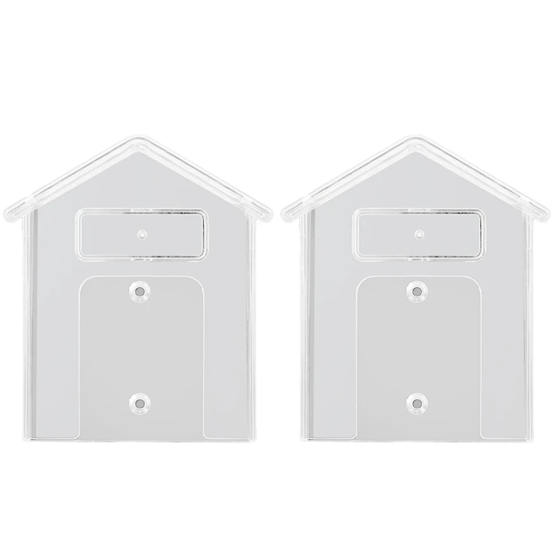 Wireless Doorbell Waterproof Cover Transparent Plastic Rain Protection Cover Doorbell Protective Cover