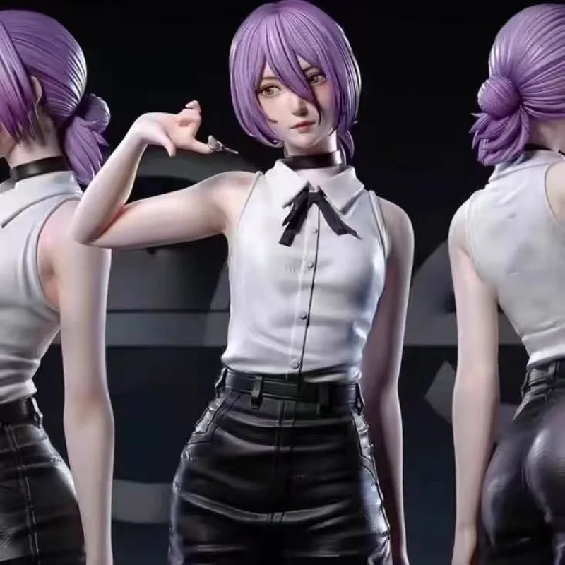 Chainsaw Man Reze Devil Figures Static Statue Figurine Double Headed Sculpture Can Be Replaced Desktop Ornament Trendy Toys