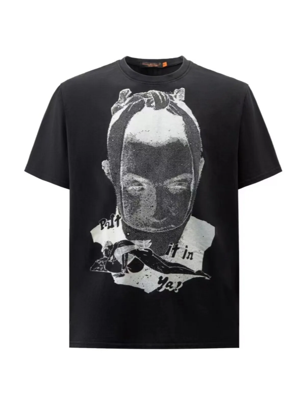 Undercover05ss Travis Scott Same Print Summer Tees Washed Distressed Loose Short Sleeved T-Shirts
