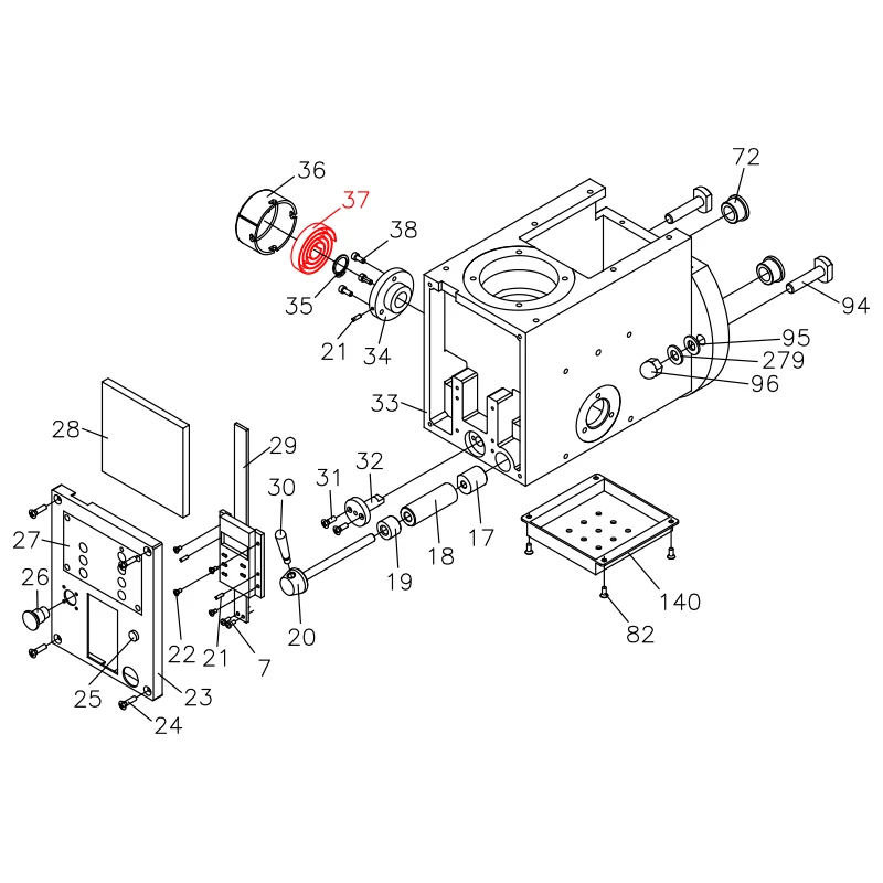 Recoil Spring SIEG SX3-037&JET JMD-3 Milling Machine Parts