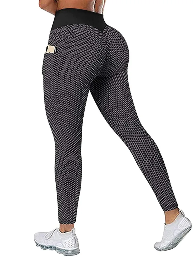 

Women's trousers cropped pants sweatpants High-Waisted Pocket Hip Lift Solid Color Fitness Yoga Leggings Sports pants for women