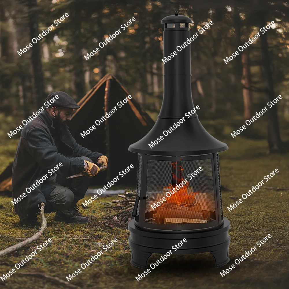 

Outdoor patio roasting stove charcoal firewood heating stove villa garden brazier heating fireplace bonfire stove