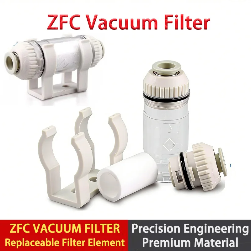 Maintenance Pipeline Vacuum Filter With Replaceable Filter Cartridge for Industrial Air Liquid Oil Impurity Filtration System
