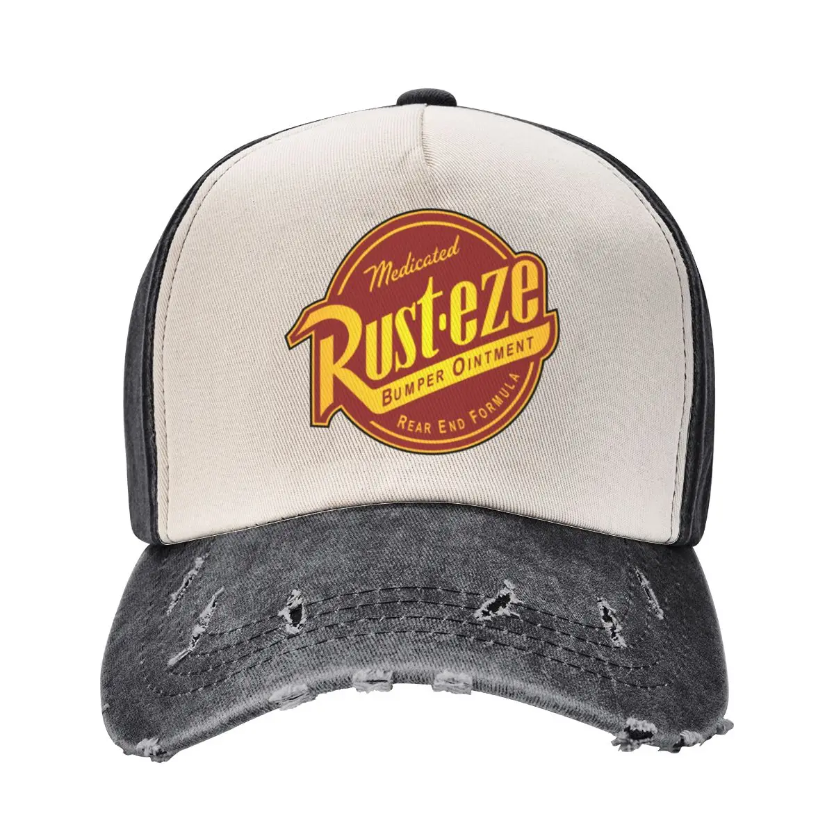 Unisex Mode Roest-Eze Logo Gewassen Baseball Caps