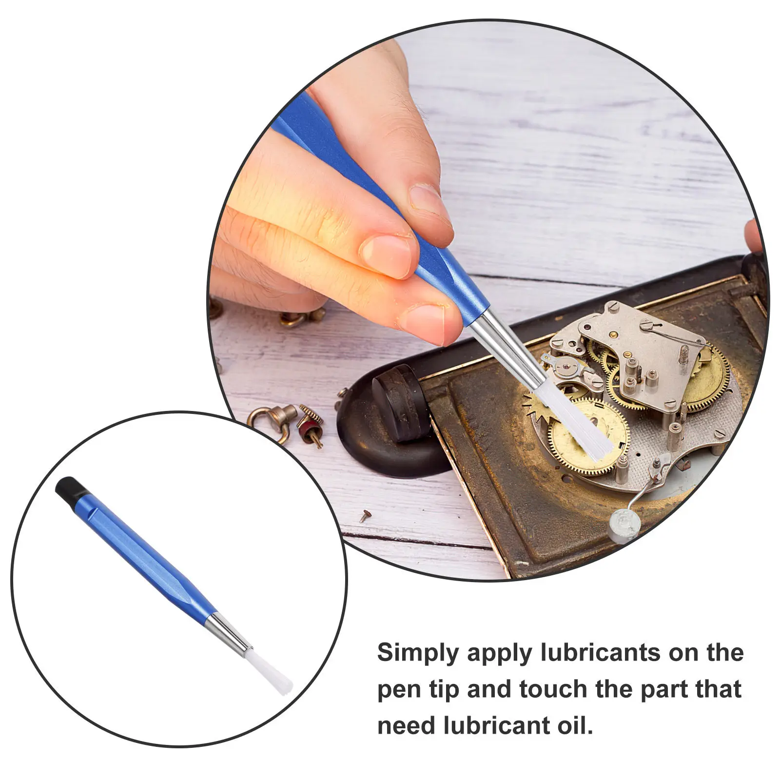 Professional Jewelry Cleaning Pen Scratch Brush for Electronic Circuit Boards Watches Coins Clocks Rust Stain Remover Compact