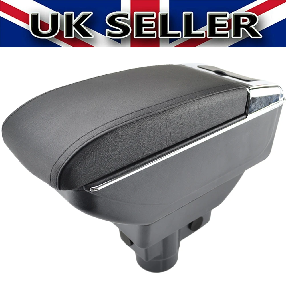 For Opel Vauxhall Corsa D 2006-2014 Duel Central Console Armrest Compartment