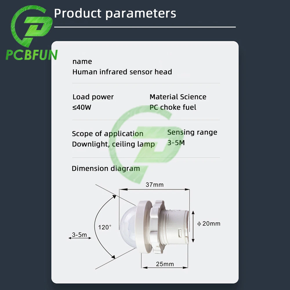 1-10pcs LED PIR Sensor Detector Smart Switch 220V 110V infrarossi movimento del corpo umano modalità di ritardo illuminazione induzione automatica