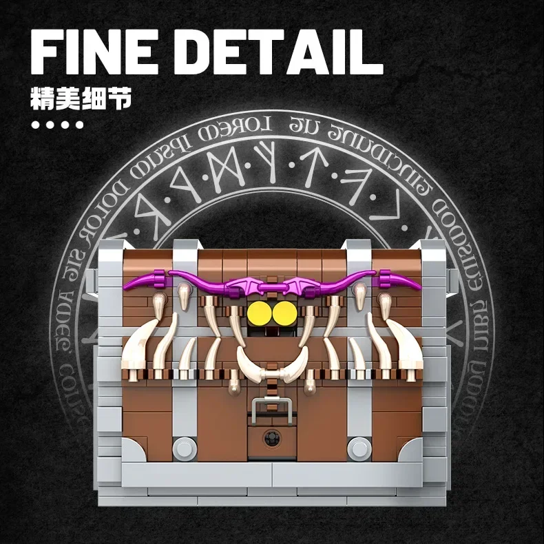 Harry Potter Monster Chest Building Blocks Mechanism Adventure Treasure Chest Model Puzzle MOC Bricks Toys For Kid Adult Gift