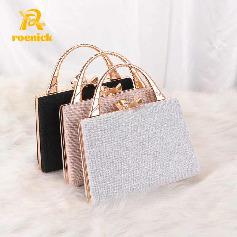 

ROENICK Women Party PU Banquet Evening Clutch Lady Fashion Dinner All-match Square Bags Chain Shoulder Crossbody Handbags Purses