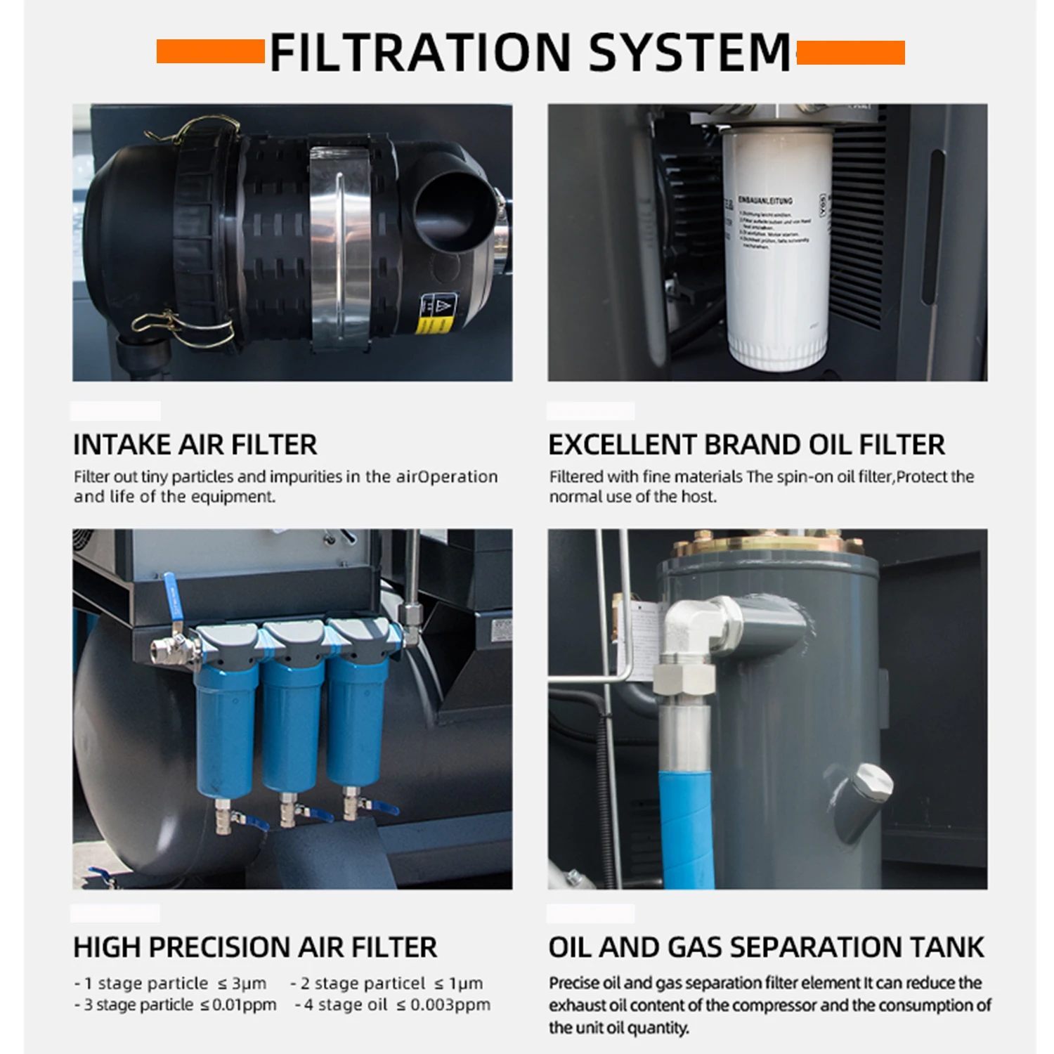 VERDES 7.5kw 10 20 hp Rotary Screw air Compressor 8 10 bar All in One  Screw Air-compressor Machine with Dryer tank 200 300 500l